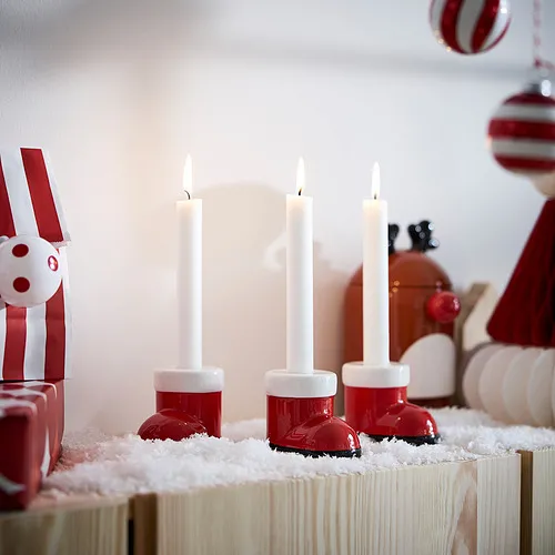 VINTERFINT 聖誕靴子燭台｜pic@IKEA