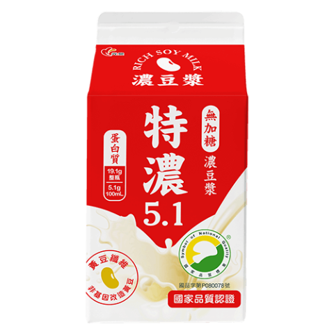 光泉 無加糖濃豆漿