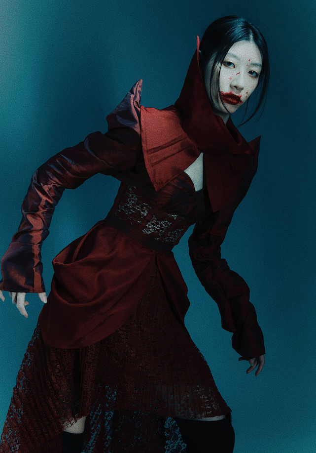 Allysia Htun「SCARLET PHANTOM 」|永續時尚之旅 2 Allysia Htun_SUSFUTURE2024 國際永續時尚設計展