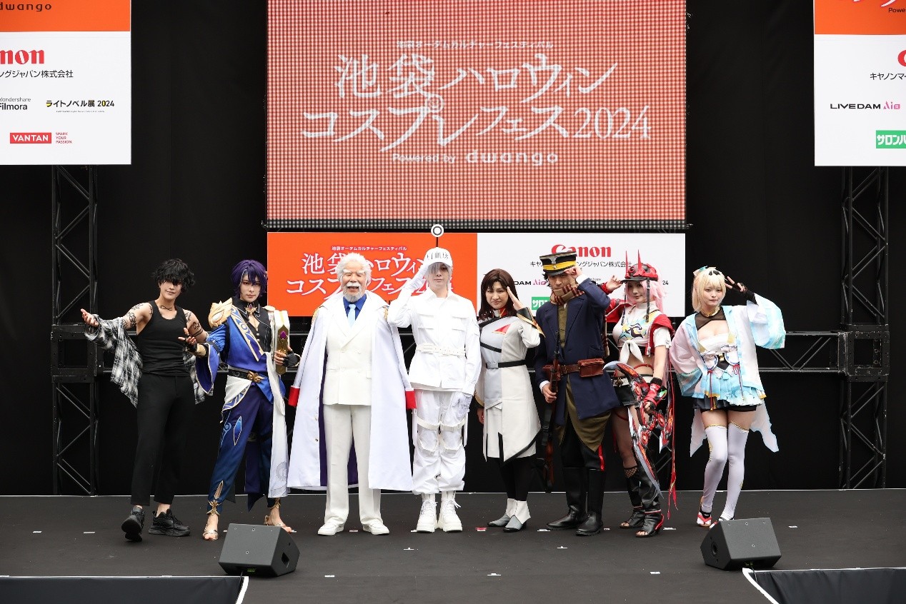 池袋萬聖節角色扮演嘉年華一景。©Ikebukuro Halloween Cosplay Festival 2024。