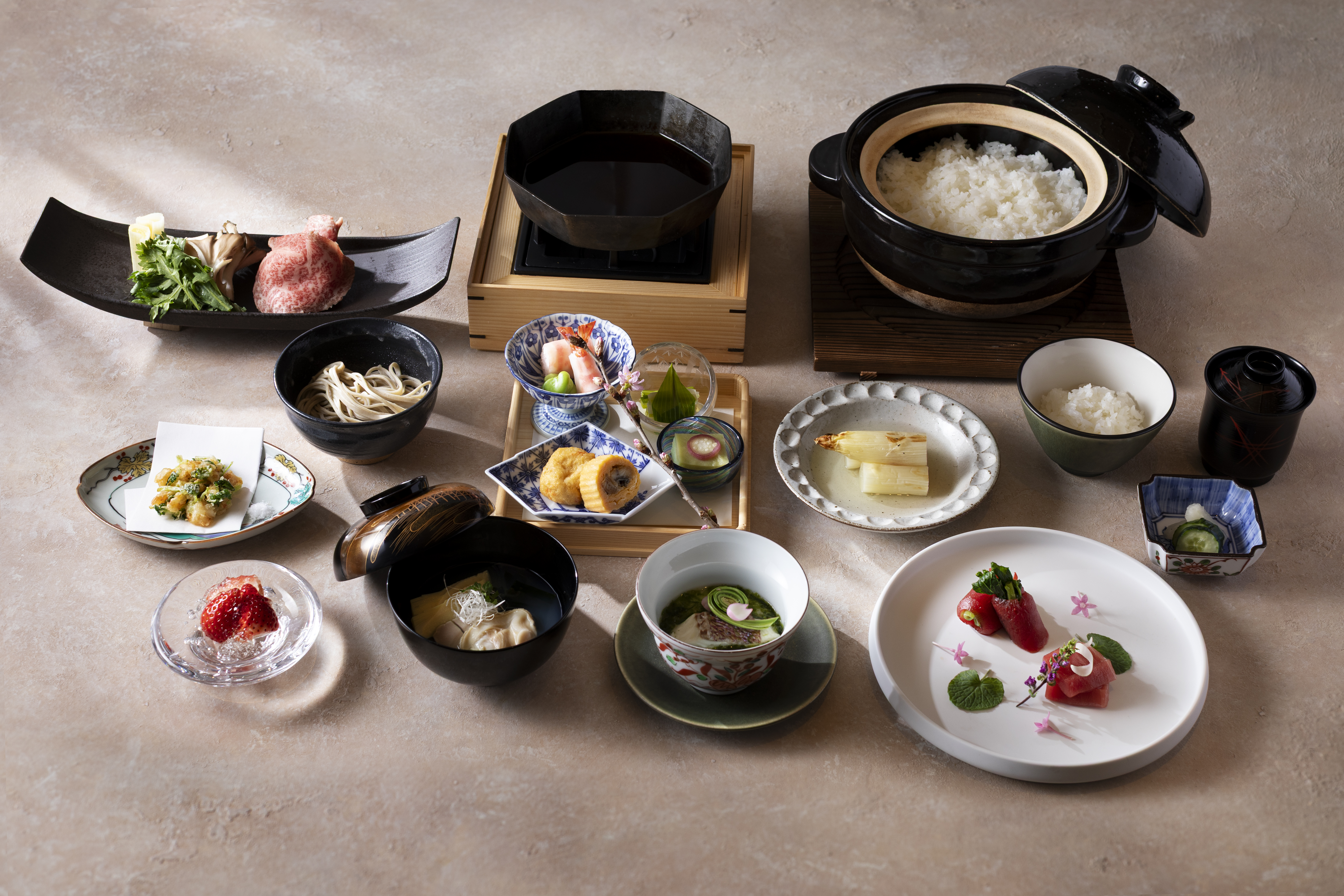 「割烹 BUTAI」料理示意圖。©八芳園